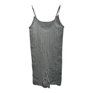 NWOT‎ NOISY MAY Cora Lurex Deep Back Unitard (Juniors) Metallic Silver - M/L